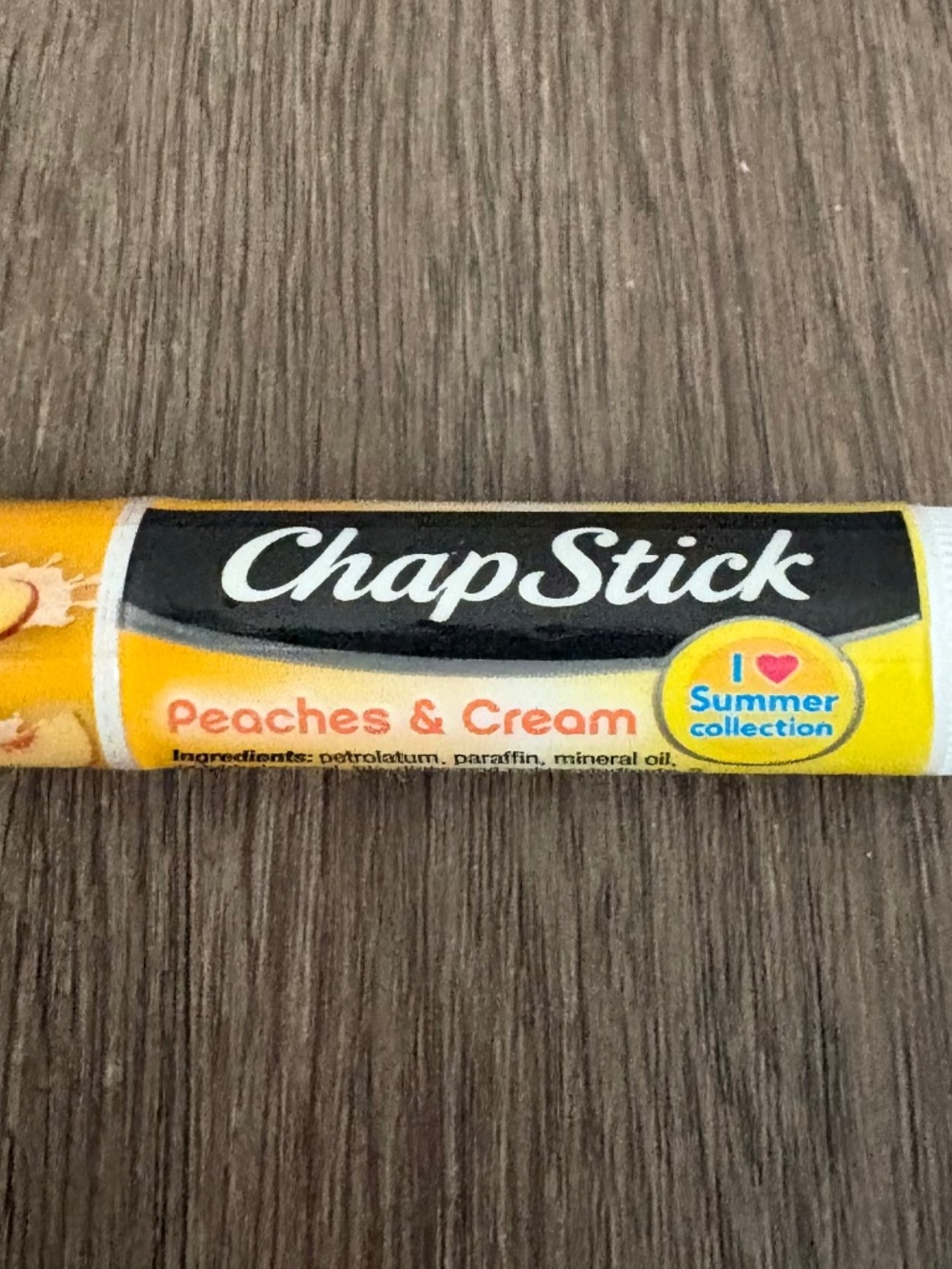 yummy peaches and cream chapstick